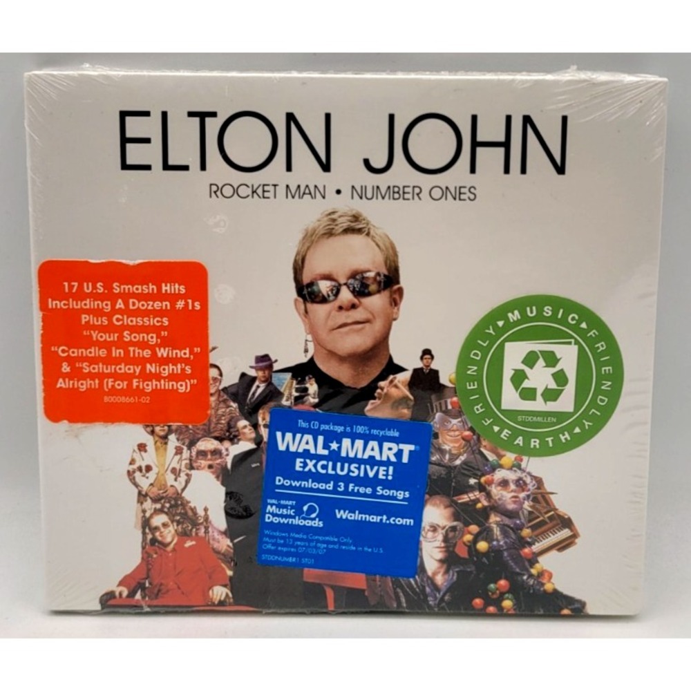 Elton John Rocket Man Number Ones CD Digipak 17 Tracks Factory Sealed New